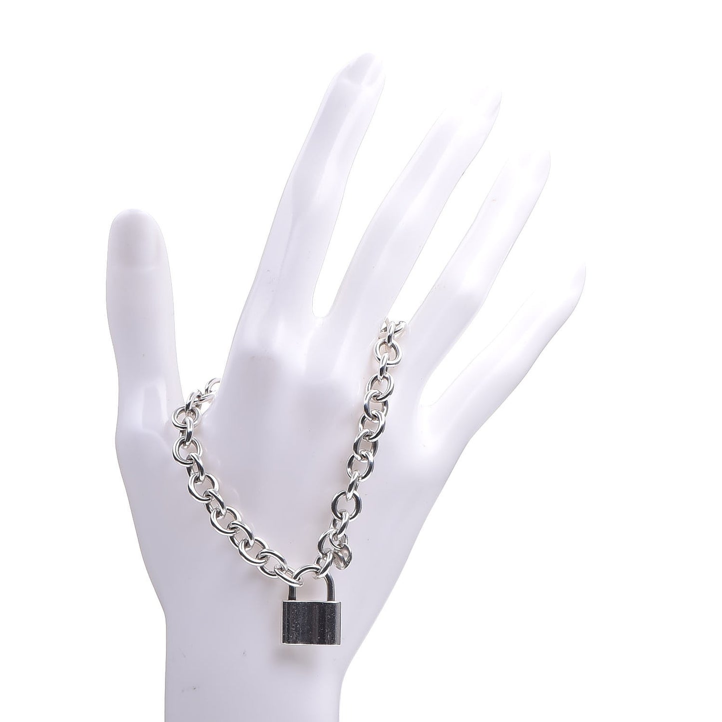 Sterling Silver 1837 Lock Charm Bracelet