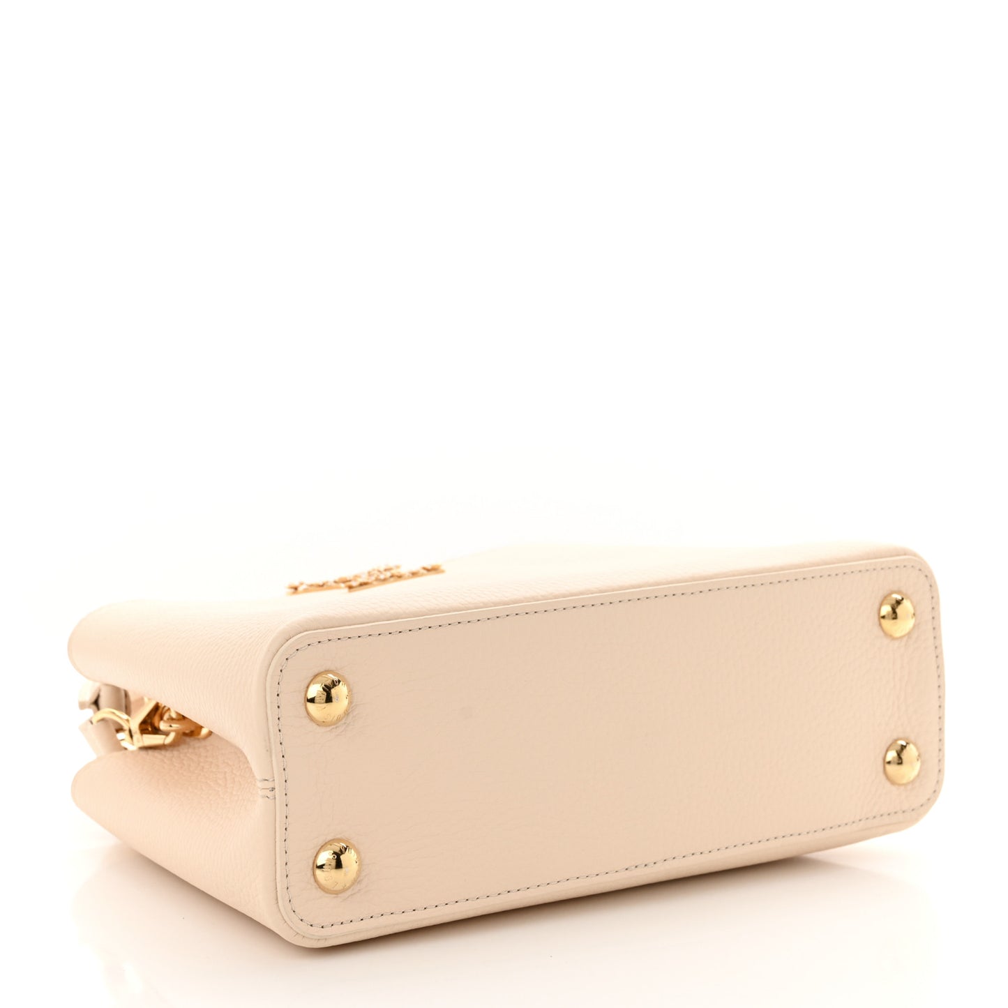Taurillon Bloom Capucines BB Powder Beige