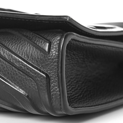 Balenciaga Grained Calfskin Car Flap Bag Black 8 of 14
