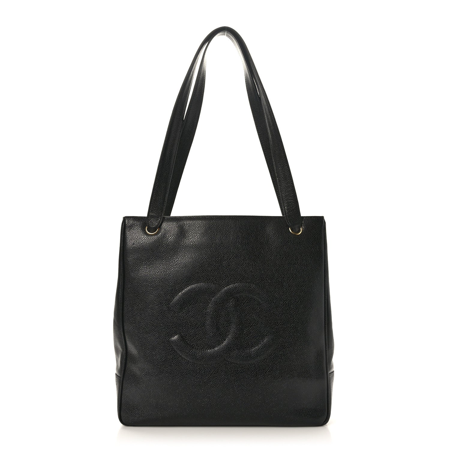 Chanel Caviar Large CC Shoulder Bag Black 1 of 9