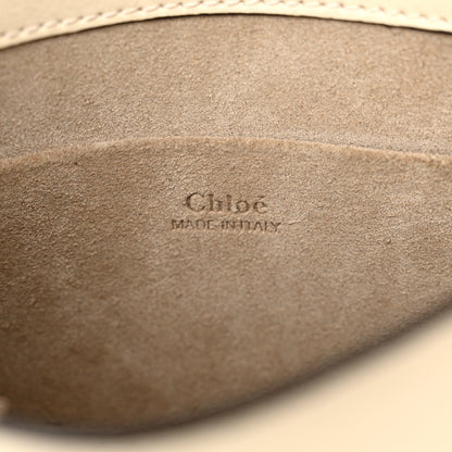 Chloe Calfskin Suede Small Nile Bracelet Bag Off White 6 of 13