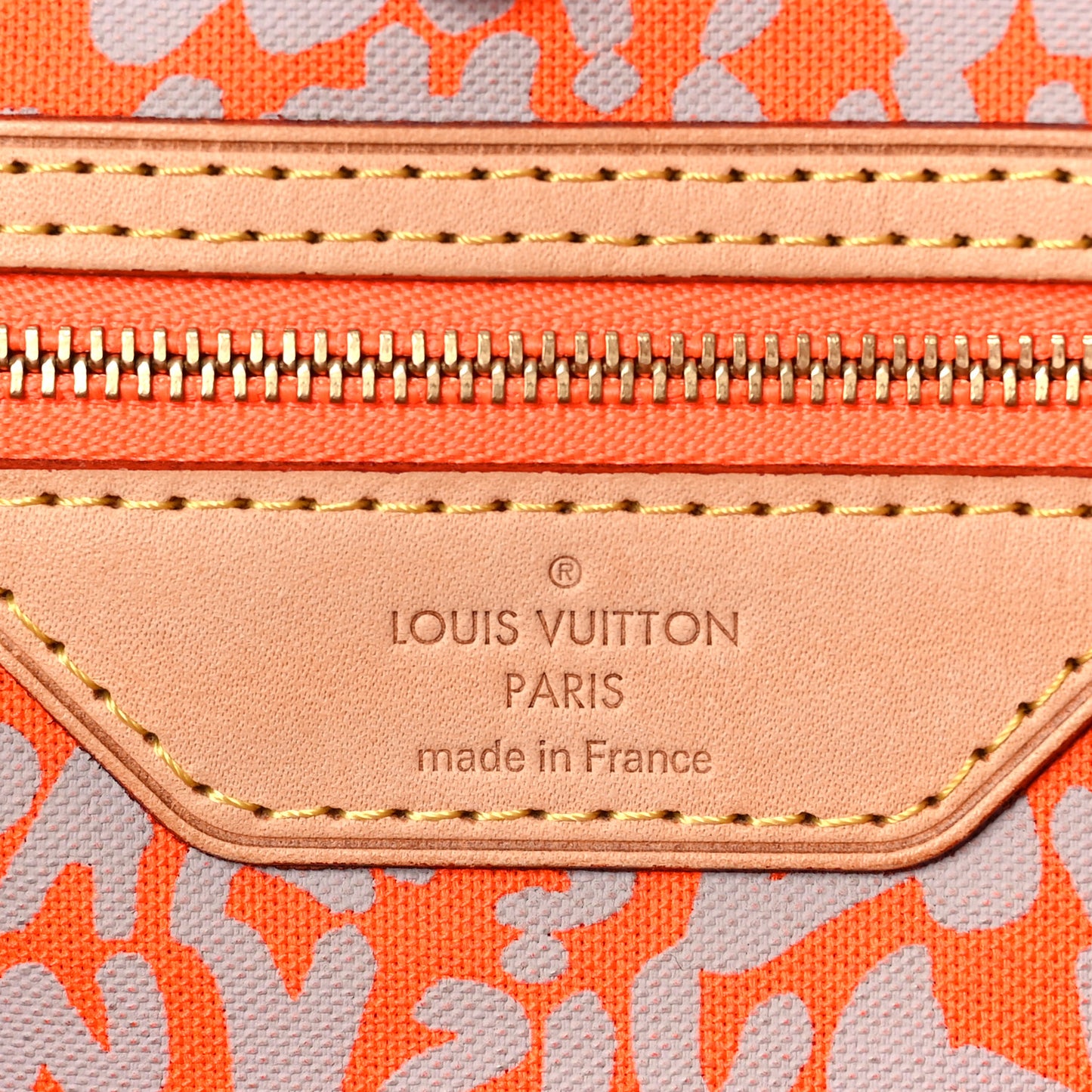 Monogram Graffiti Neverfull GM Orange