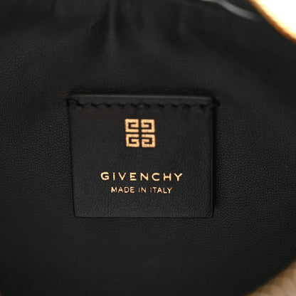 Givenchy Coated Canvas Logo 4G Embossed Small Moon Cut Out Shoulder Bag Black 6 of 10