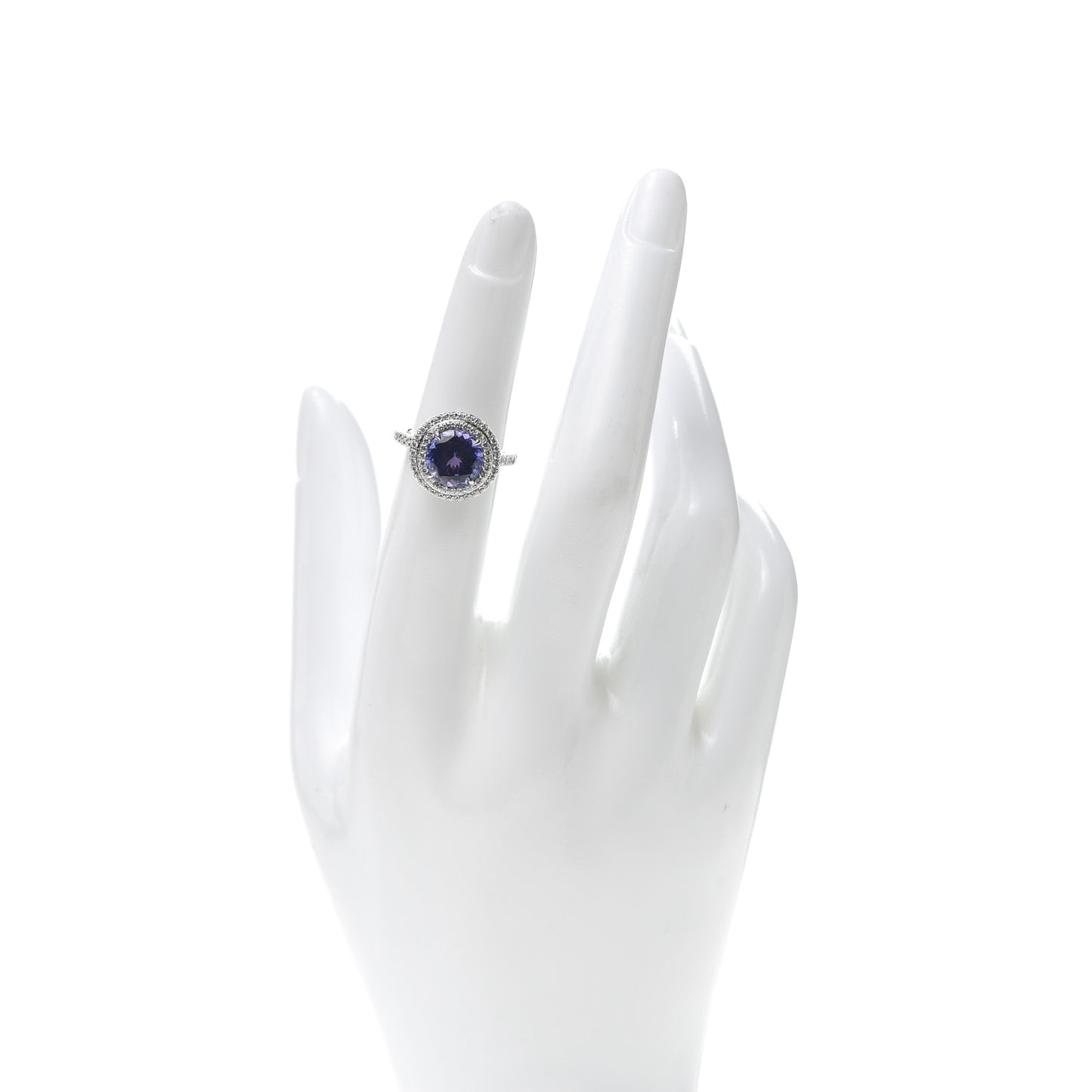 Platinum Diamond Tanzanite Soleste Ring 49 5