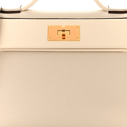 Hermes Taurillon Maurice Swift 24/24 29 Craie Nata Sesame 8 of 11