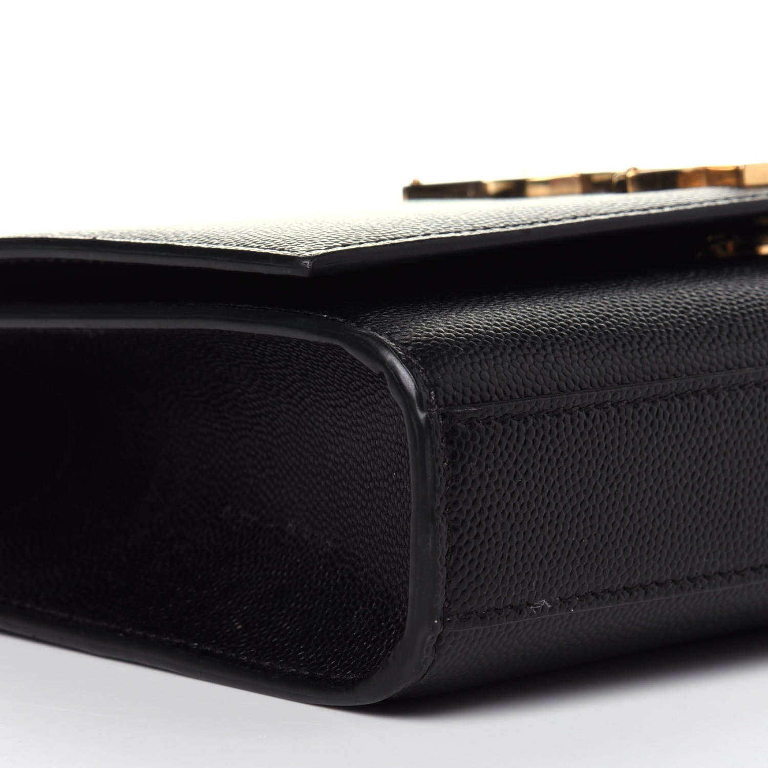 Saint Laurent Grain De Poudre Small Monogram Kate Satchel Black 7 of 10