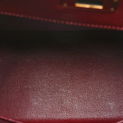 Hermes Courchevel Kelly Sellier 28 Rouge H 5 of 10