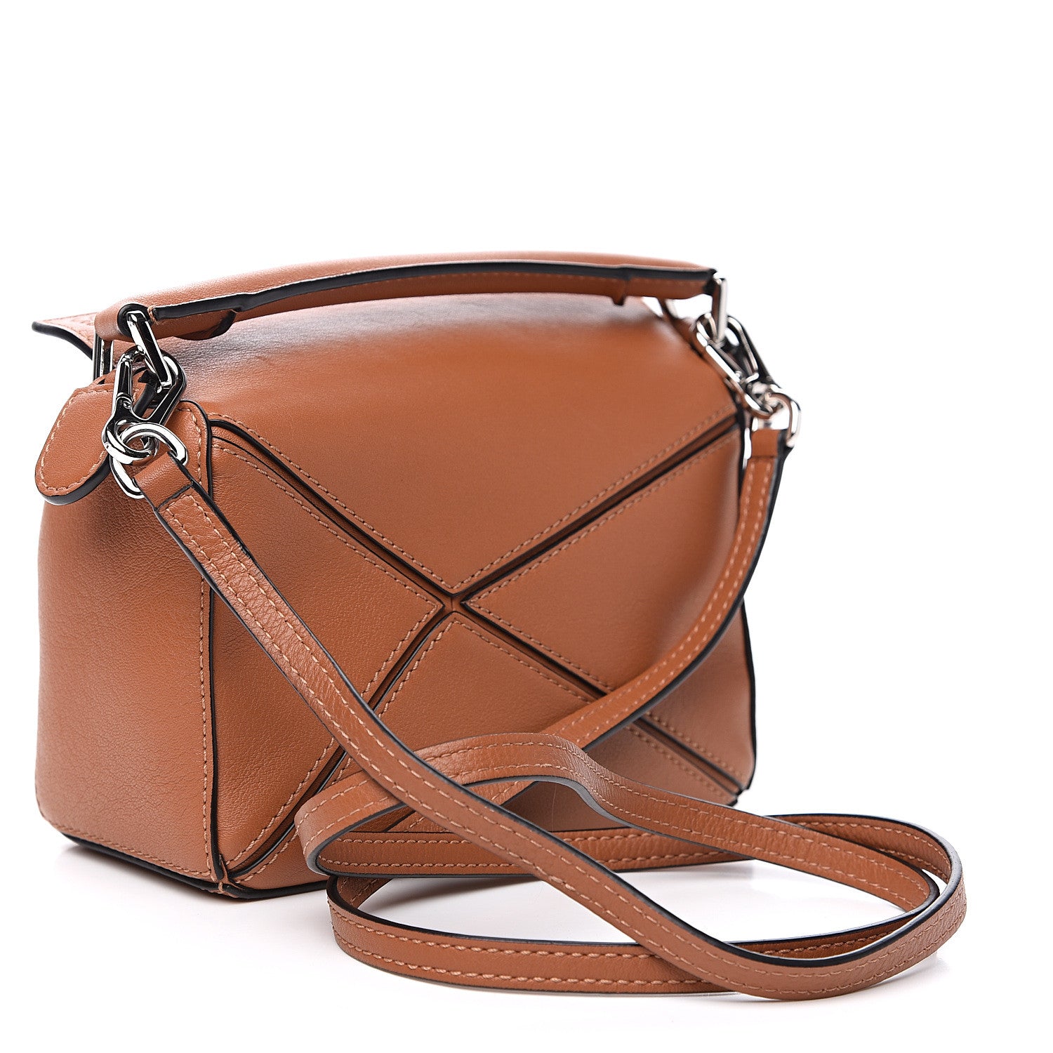 Loewe Calfskin Mini Puzzle Bag Tan 2 of 8