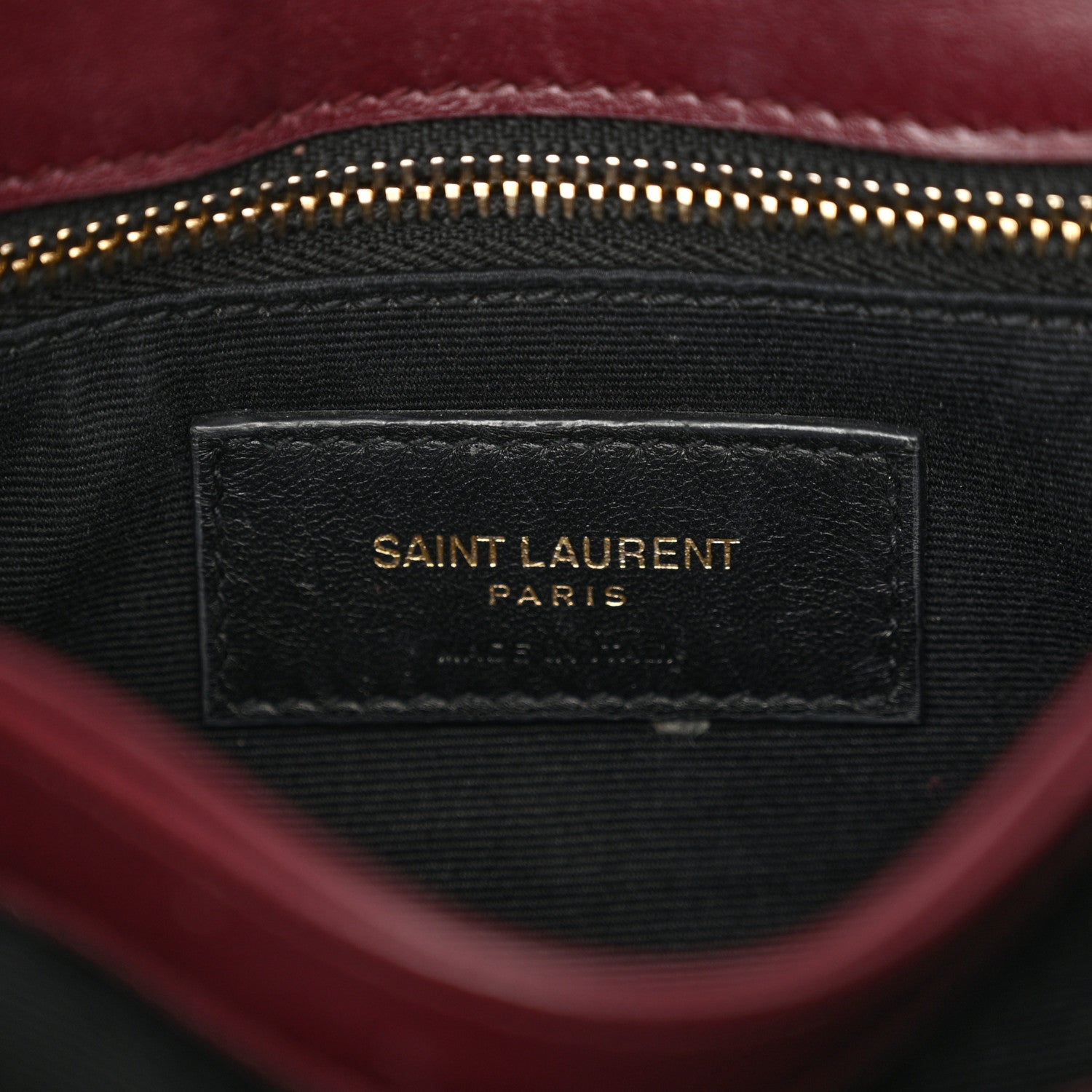 Saint Laurent Calfskin Y Quilted Monogram Toy Loulou Monogram Crossbody Bag Rouge Legion 6 of 14