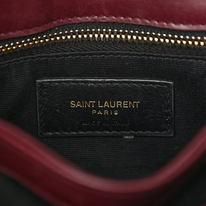 Saint Laurent Calfskin Y Quilted Monogram Toy Loulou Monogram Crossbody Bag Rouge Legion 6 of 14