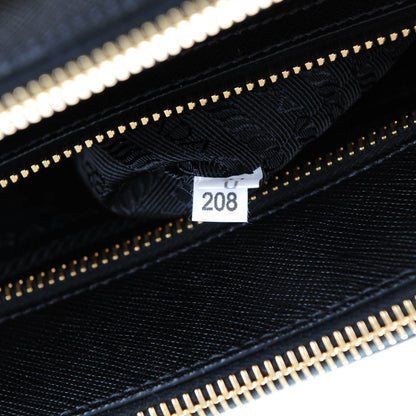 Prada Saffiano Medium Galleria Double Zip Tote Black 8 of 8