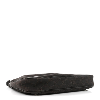 Gucci Denim Monogram Abbey D Ring Hobo Brown 3 of 9