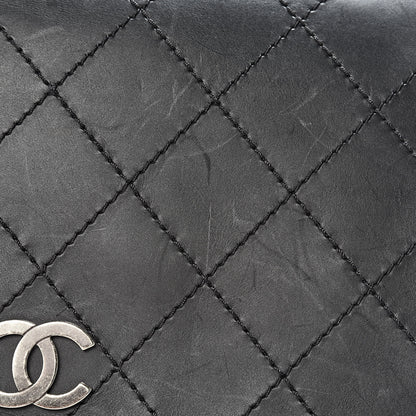 Chanel Calfskin Stitched Small Highlander Messenger Black 11 of 20