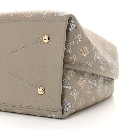 Louis Vuitton Reverse Mahina Carmel Hobo Gray 9 of 11