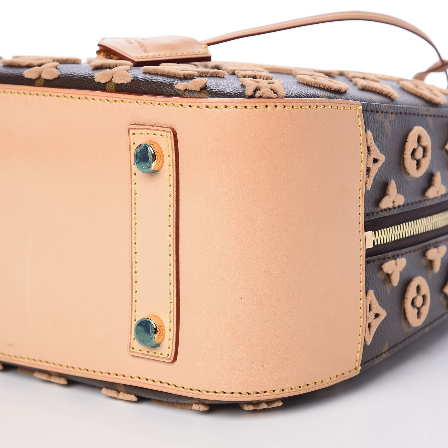 Louis Vuitton Monogram Tuffetage Deauville Cube Caramel 10 of 12