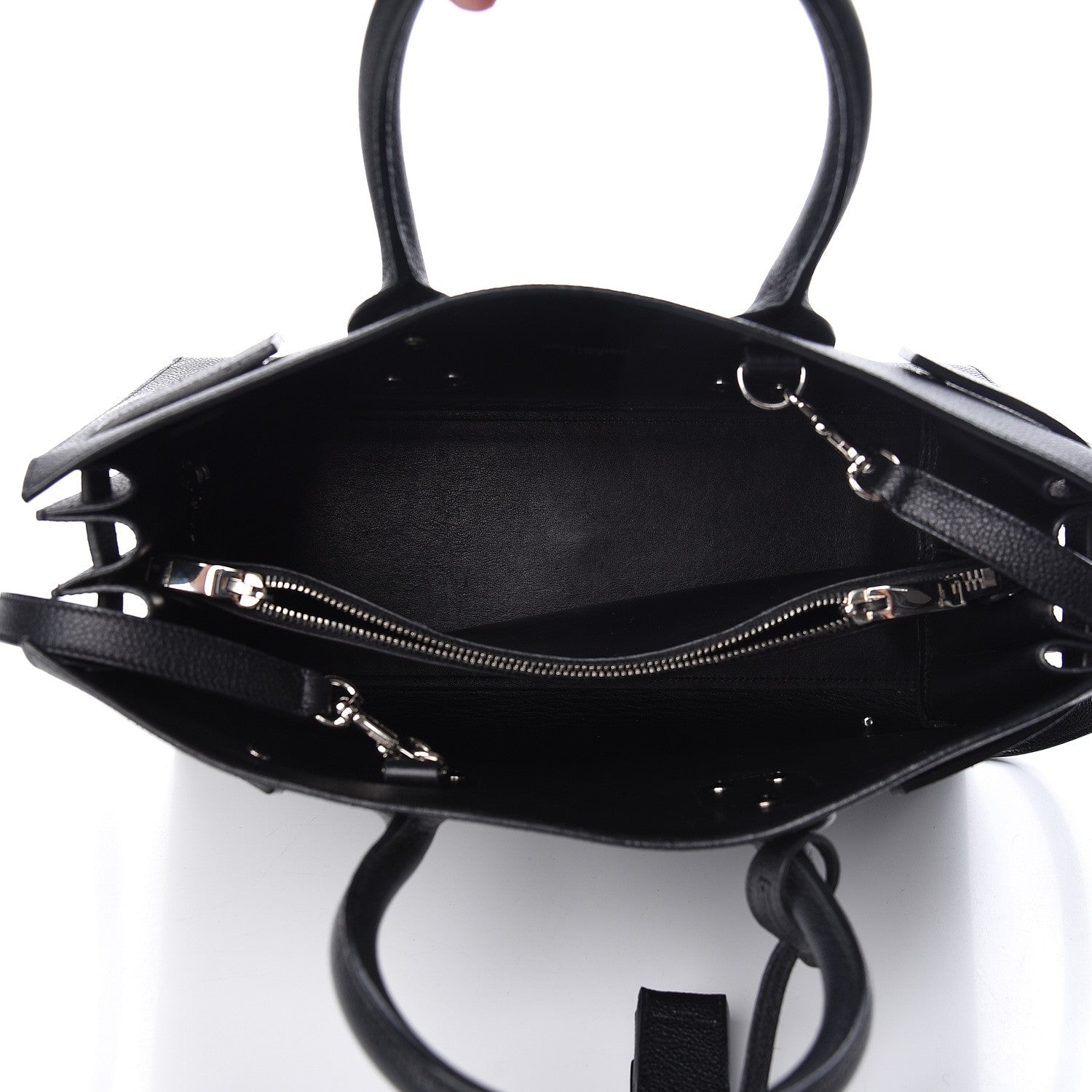 Saint Laurent Grained Calfskin Small Sac De Jour Black 5 of 11