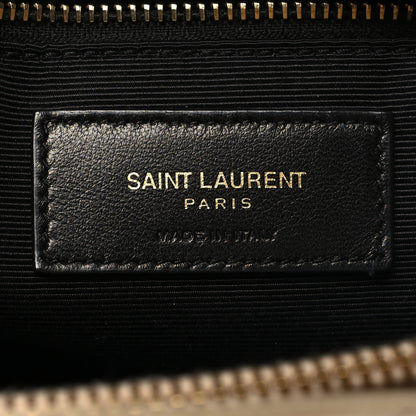Saint Laurent Grain De Poudre Matelasse Chevron Monogram Shopping Bag Nude Powder 7 of 15