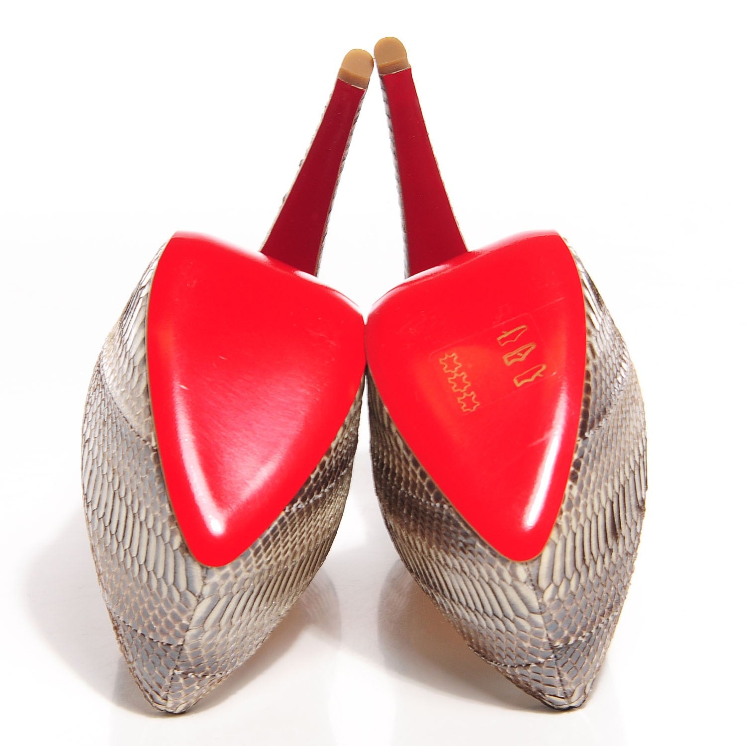 Christian Louboutin Ayers Daffodile 160 Platform Pumps 37.5 Stone 5 of 6
