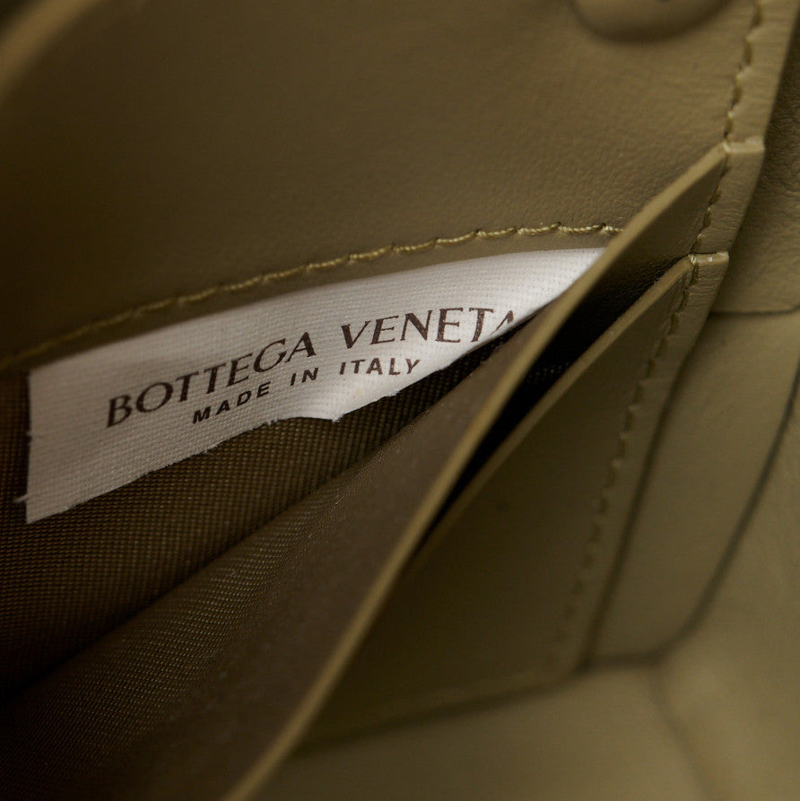 Bottega Veneta Calfskin Maxi Intrecciato Cassette Pouch On Strap Travertine 6 of 11
