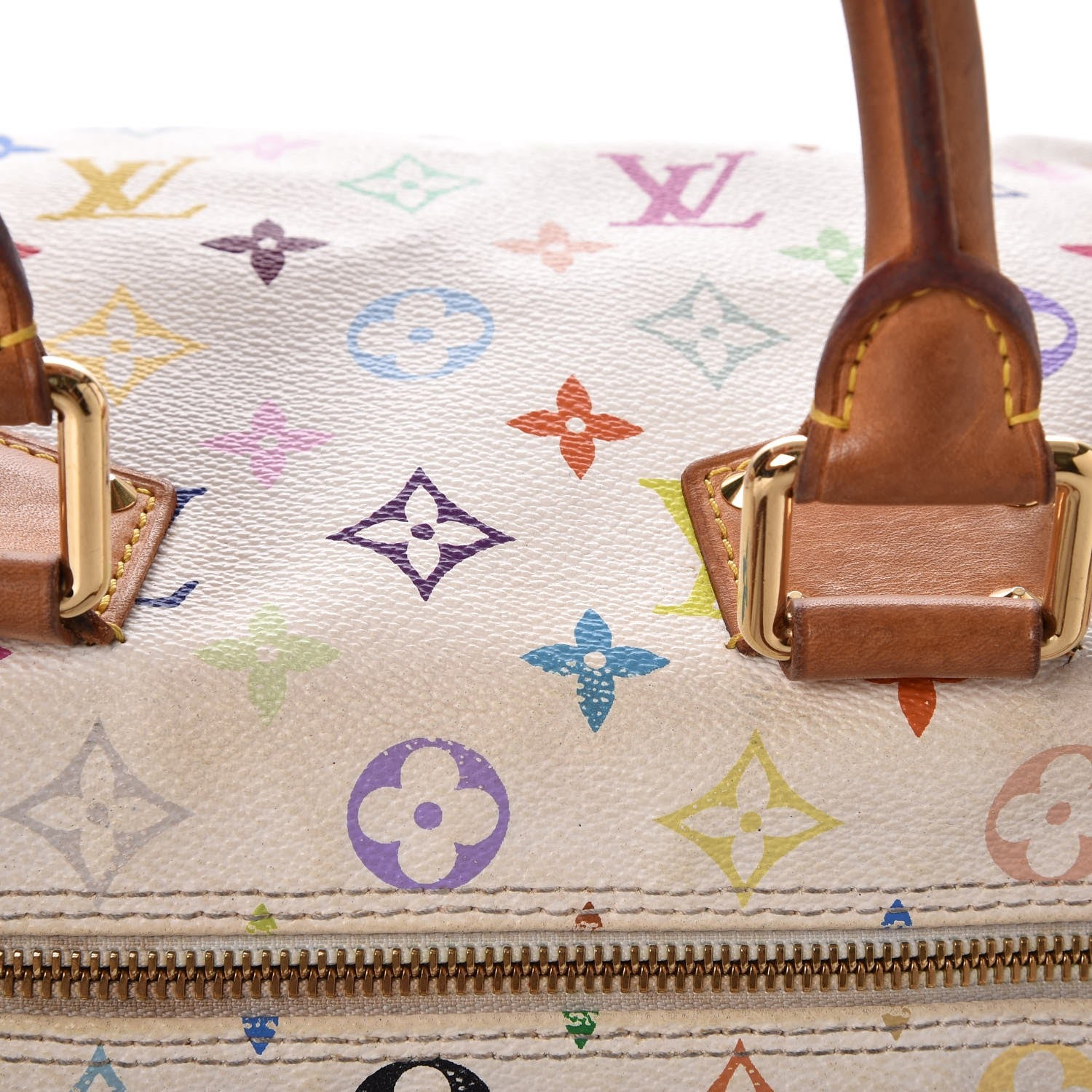 Louis Vuitton Monogram Multicolor Speedy 30 White 12 of 15