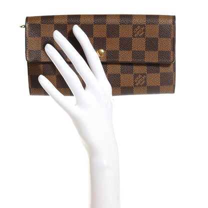 Louis Vuitton Damier Ebene Sarah Wallet 2 of 8