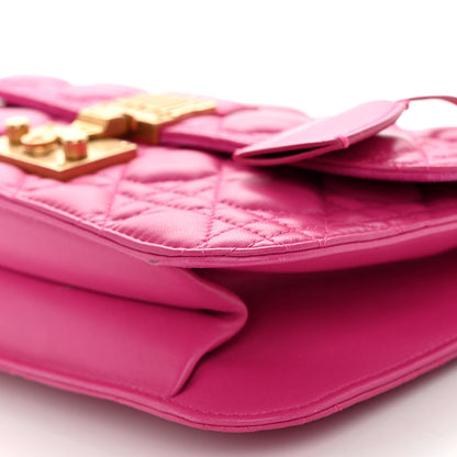 Christian Dior Lambskin Cannage Large Dioraddict Flap Fuchsia 9 of 10