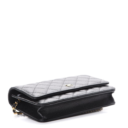 Chanel Caviar Quilted Wallet On Chain WOC Black 3 of 11