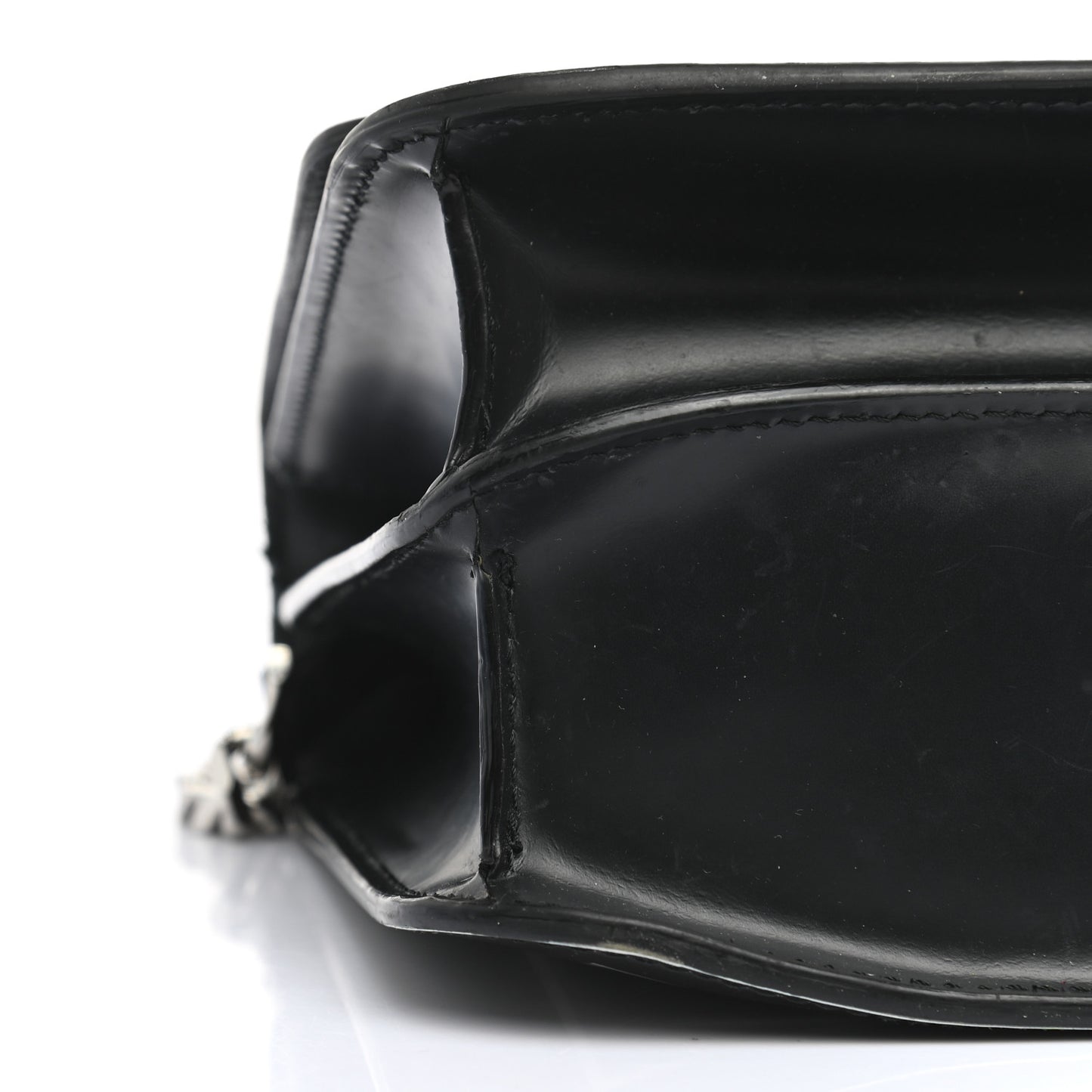 Calfskin Montage Print Small TB Bag Black