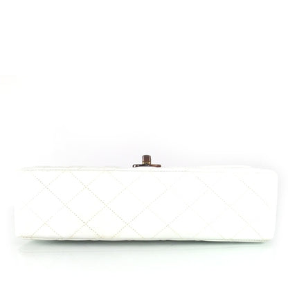 Chanel Lambskin Medium Bekko Resin Flap White 5 of 12