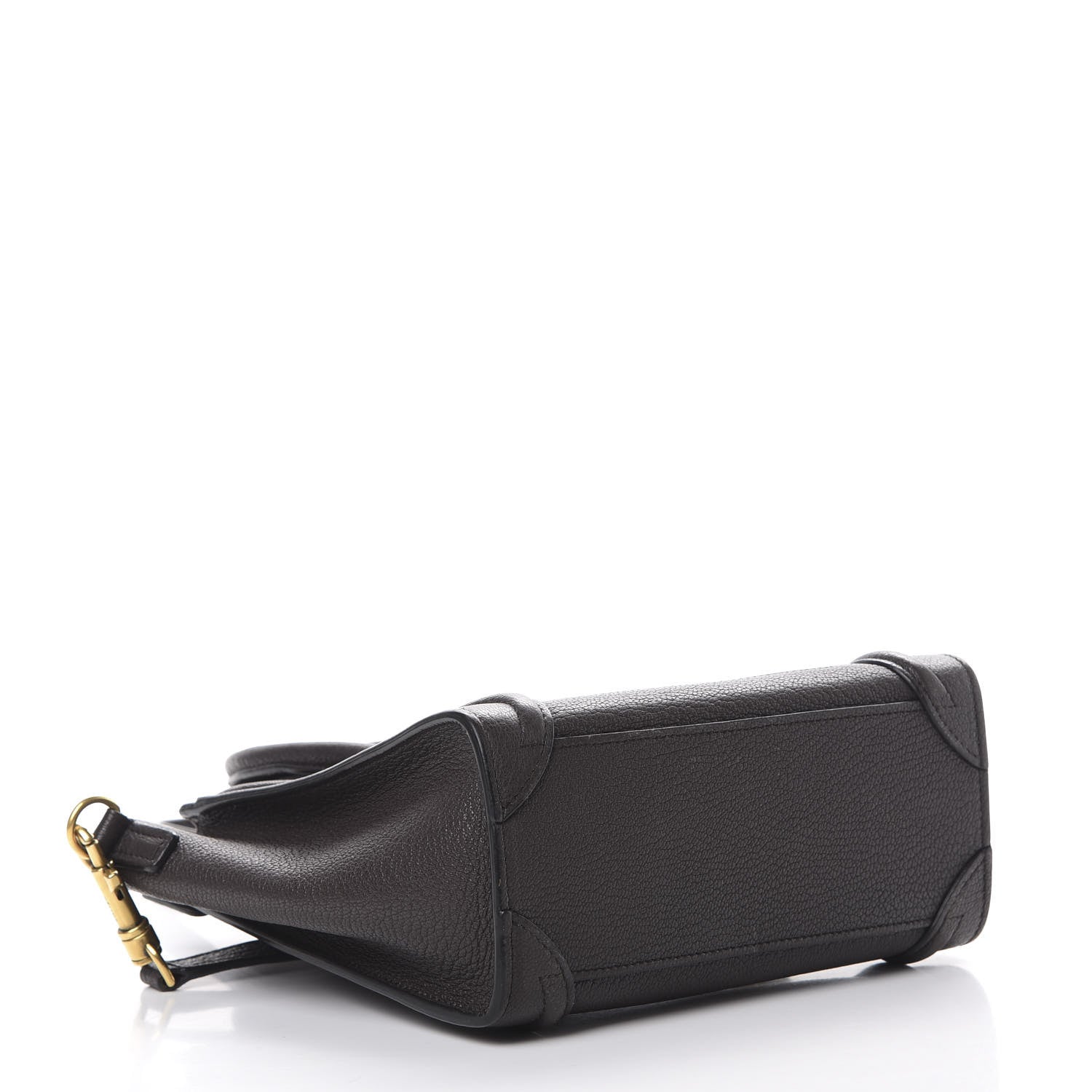 Celine Drummed Calfskin Nano Luggage Brown 4 of 20