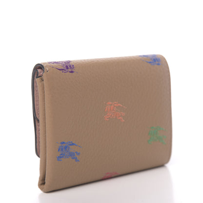 Burberry Grained Calfskin EKD Tri-Fold Compact Wallet Light Camel 3 of 6