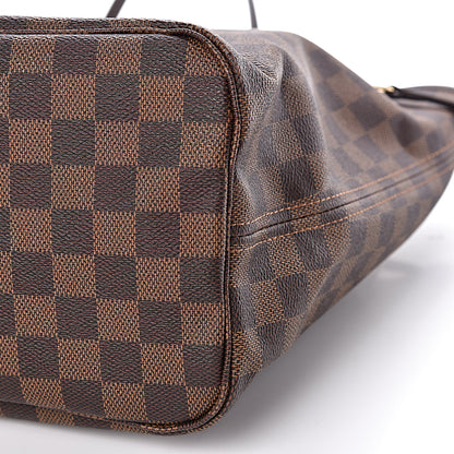 Louis Vuitton Damier Ebene Neo Neverfull MM Rose Ballerine 11 of 12