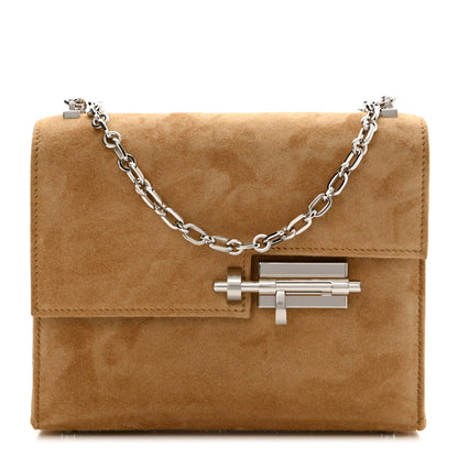 Hermes Veau Doblis Mini Verrou Chaine Bag Ocre 1 of 9