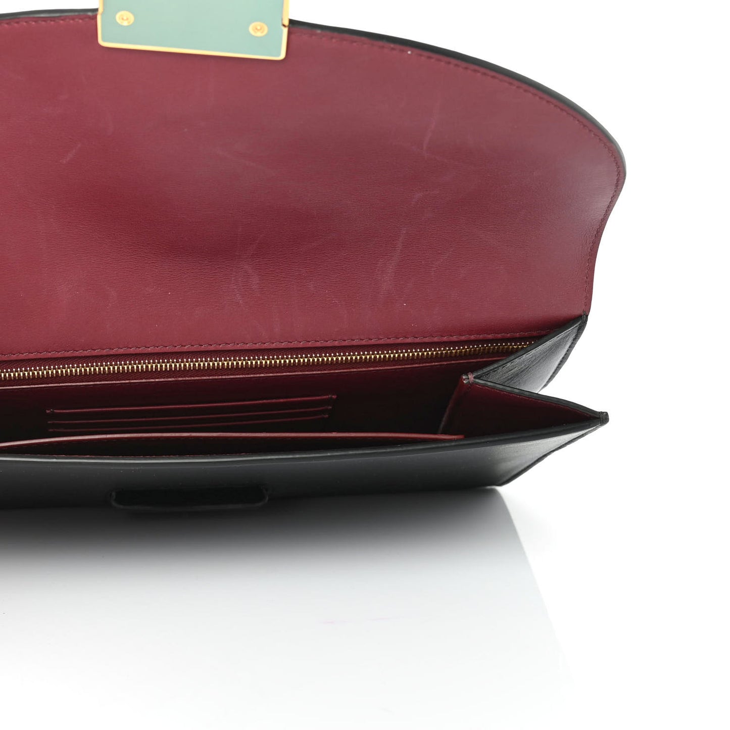 Smooth Calfskin Trotteur Clutch Black