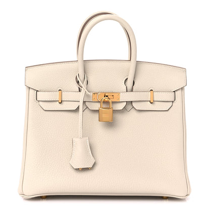 Hermes Togo Birkin 25 Craie 1 of 10