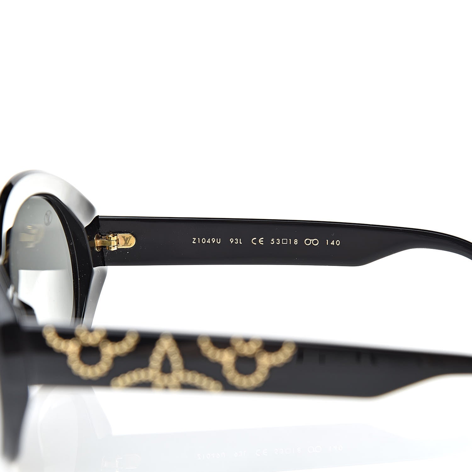 Louis Vuitton Studded La Piscine Sunglasses Z1049U Black 6 of 8
