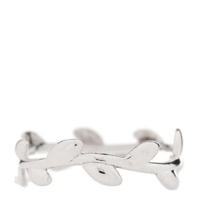 Tiffany Sterling Silver Paloma Picasso Narrow Olive Leaf Band Ring 54 7 3 of 4