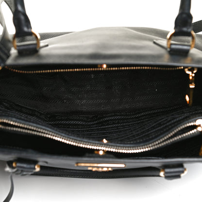Prada Saffiano Medium Galleria Double Zip Tote Black 5 of 14