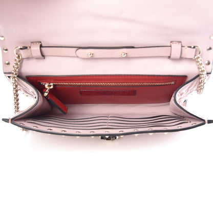 Valentino Garavani Nappa Rockstud Spike Wallet on Chain Water Rose 5 of 10