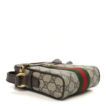 Gucci GG Supreme Monogram Web Mini Ophidia Messenger Brown 4 of 10