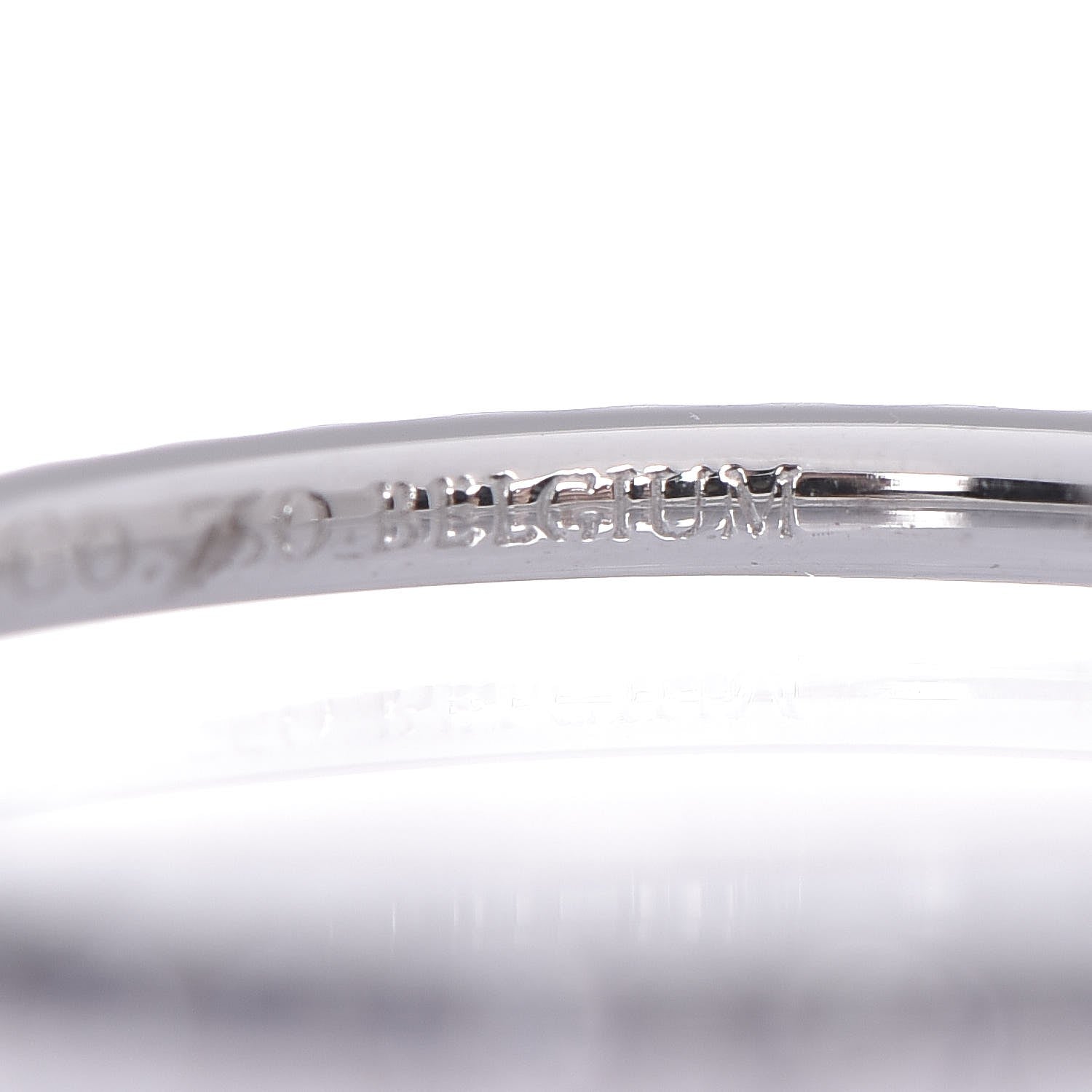 Tiffany 18K White Gold Iolite Metro Single Row Ring 56 7.5 5 of 5
