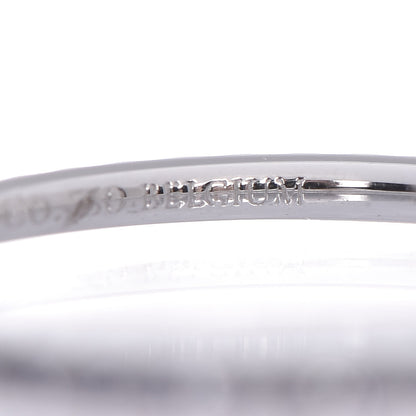 Tiffany 18K White Gold Iolite Metro Single Row Ring 56 7.5 5 of 5