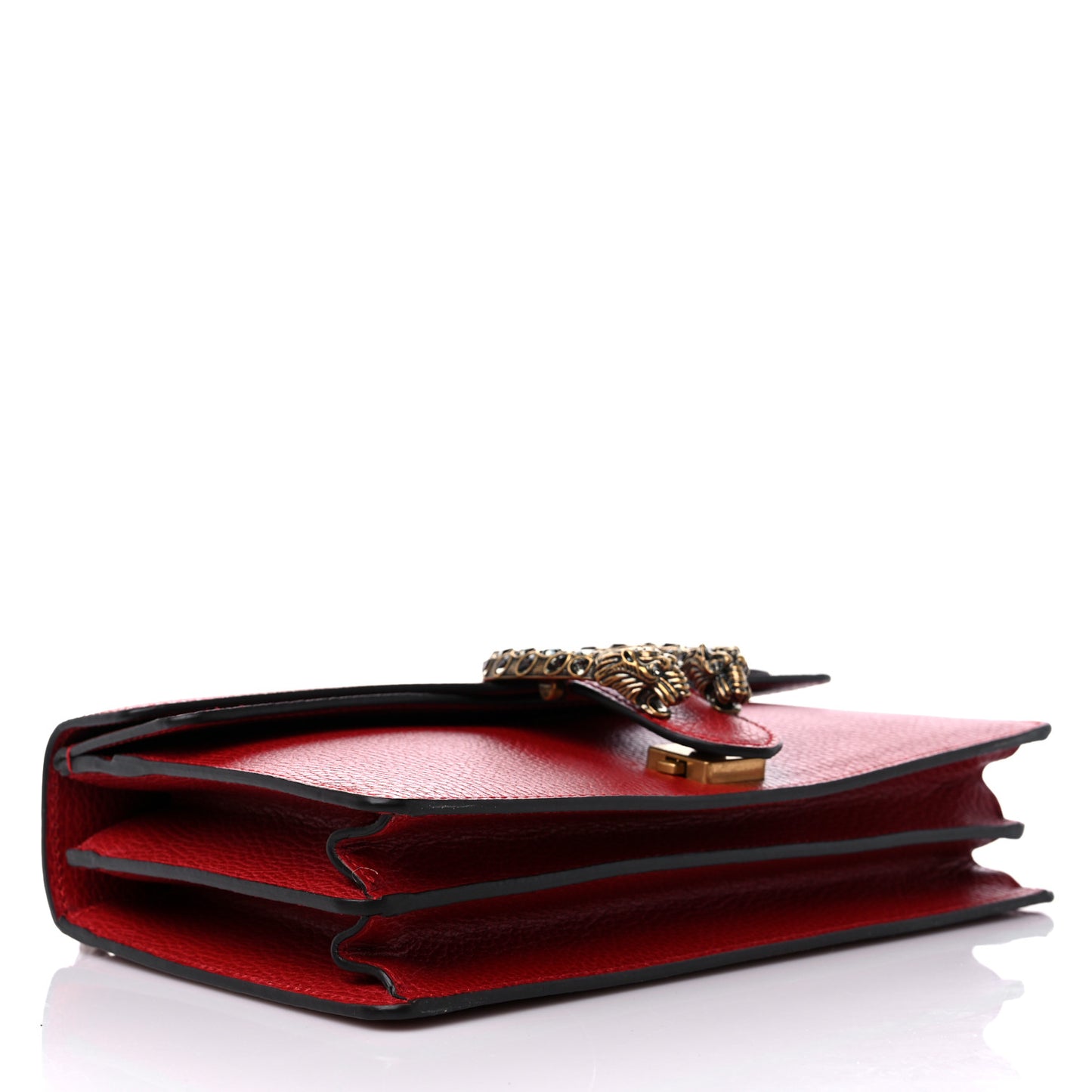 Dollar Calfskin Swarovski Crystal Small Dionysus Shoulder Bag Hibiscus Red