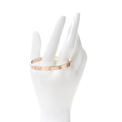 Cartier 18K Pink Gold LOVE Bracelet 17 2 of 8