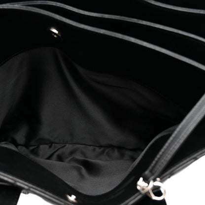 Chanel Lambskin Quilted Easy Carry Shopping Tote Black 9 of 17