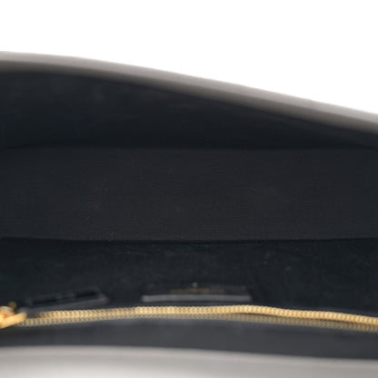 Saint Laurent Grain De Poudre Matelasse Chevron Large Monogram Satchel Earth 5 of 10
