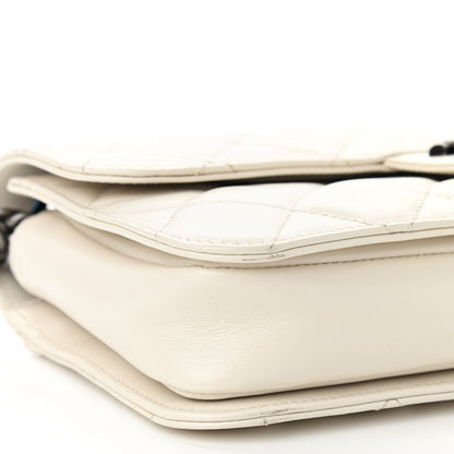 Chanel Glazed Calfskin Medium Perfect Edge Flap White 9 of 11
