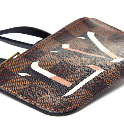 Louis Vuitton Damier Ebene Belmont Pochette Venus Pink 6 of 9