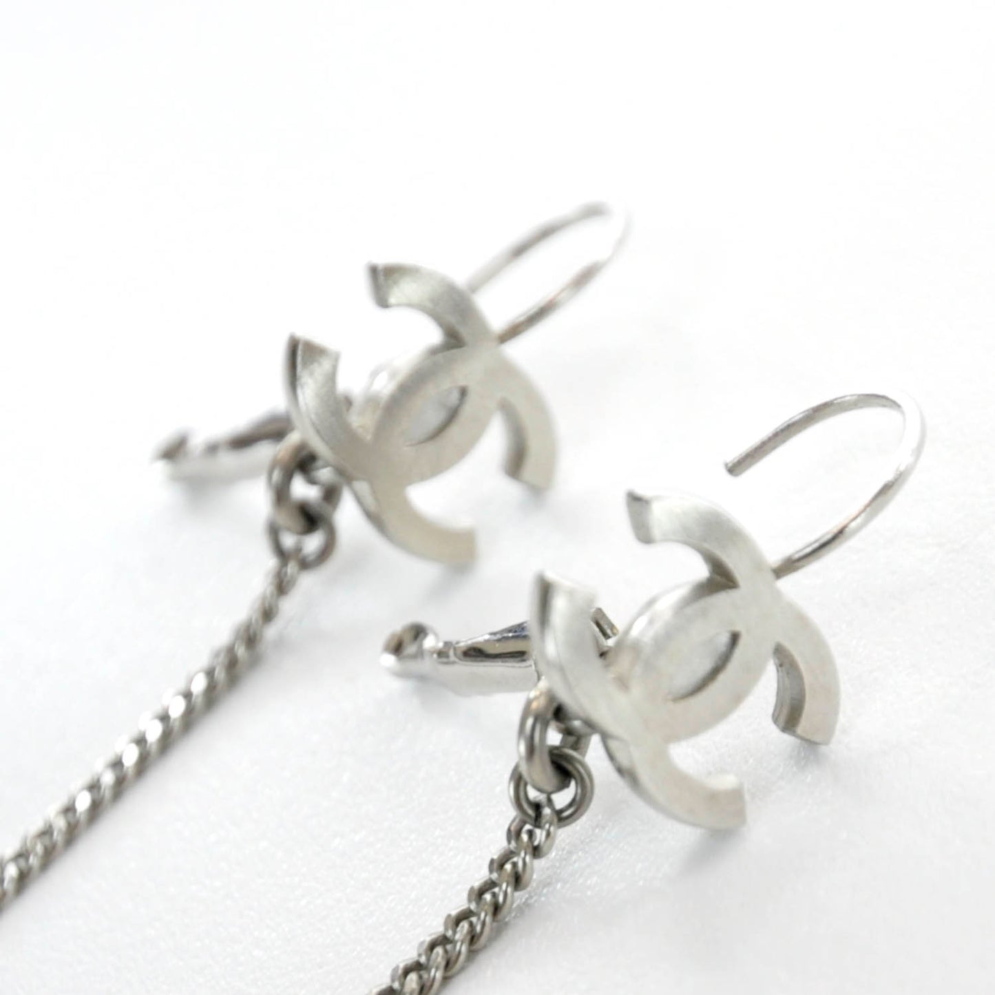 CC Button Dangle Earrings
