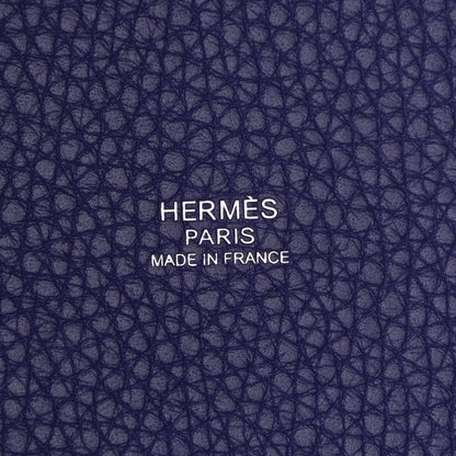 Hermes Taurillon Clemence Picotin Lock 22 MM Iris 6 of 10